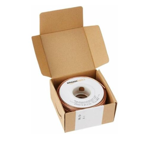 AmazonBasics 100ft 16-Gauge Audio Stereo Speaker Wire Cable - 100 Feet