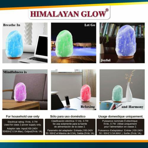 Himalayan Glow Natural Hand Carved Natural Crystal Himalayan Salt Night Lamp