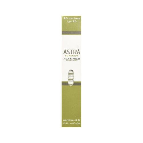 Astra Superior Premium Platinum Double Edge Safety Razor Blades, 100 count