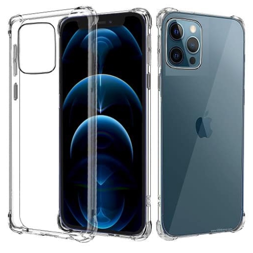 SuperShield – Étui antichoc en gel transparent robuste pour iPhone 12 Pro d’Apple, coussin d’air transparent, dos de protection robuste pour téléphone