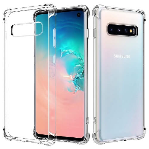 Samsung Galaxy S10 Clear Case Shockproof Tough Gel Transparent Air Cushion Heavy Duty Phone Back Cover