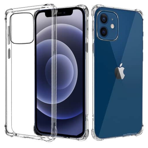 SuperShield Apple iPhone 12 Case Crystal Clear Case Shockproof Tough Gel Transparent Air Cushion Heavy Duty Phone Back Cover