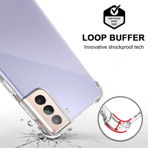 Samsung Galaxy S21 Clear Case Shockproof Tough Gel Transparent Air Cushion Heavy Duty Phone Back Cover