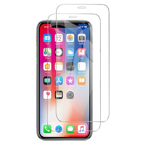 [PAQUET de 2] Protecteur d’écran en verre trempé pour iPhone XS d’Apple - convient aux étuis