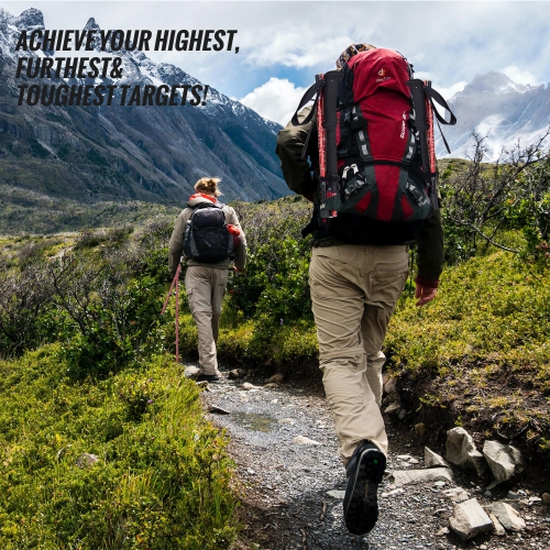 Bâtons de marche pliables PHAT, bâtons de randonnée en aluminium, extensible de 45,3" à 53,1"