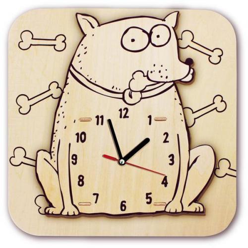 DYO Wooden Clock Dog