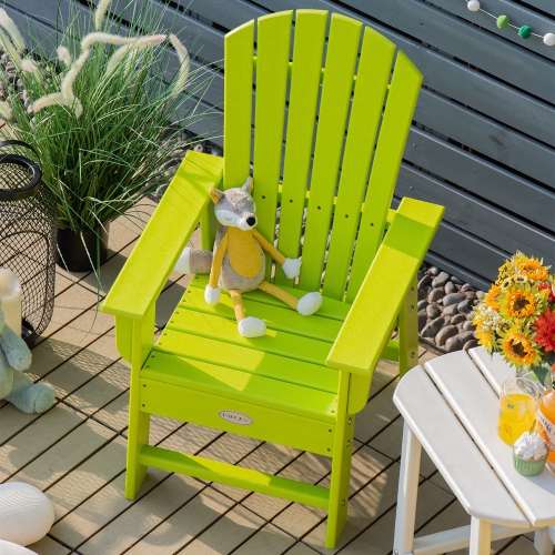 Patio Kids' Adirondack Chair Seat Weather Resistant for Ages 3-8 Yellow\Blue\Green\Grey\Red\Turquoise\White