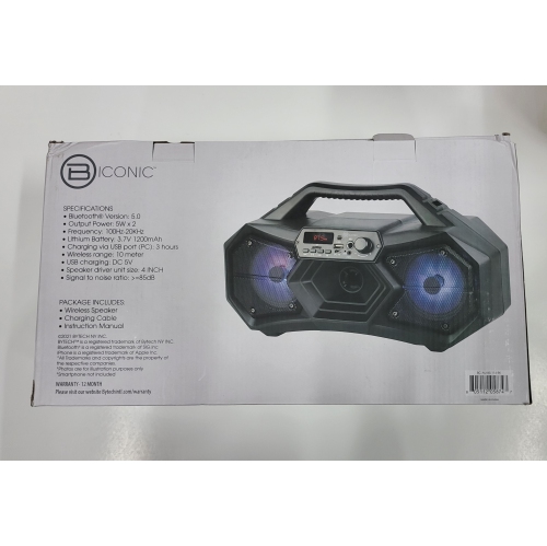 BICONIC Boombox Boosting Wireless Speaker