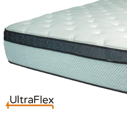 Matelas hybride écologique à ressorts ensachés et plateau euro 14 po EUPHORIA de Ultraflex