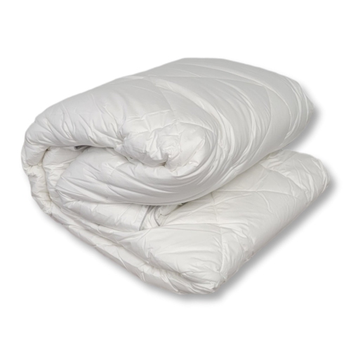 COTTON HOUSE  - Hotel Comfort Synthetic Duvet, 100% Cotton, 100% Microgel Fiber 3D Filling, Twin Size In White