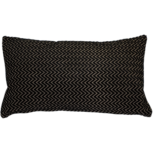 PILLOW DECOR  Art Deco Textured Velvetstripes Throw Pillow 12"x20" (Polyfill Insert Included)
