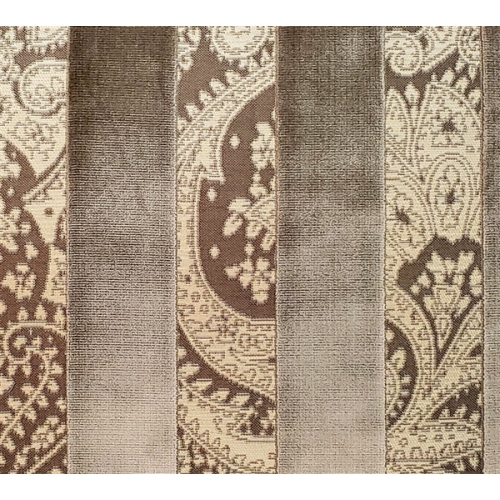 Robert Owl Stripe Velvet Pillow 15x22