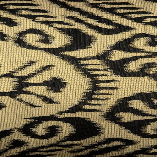 Mallorca Carbon Ikat Throw Pillow, 12"x20"