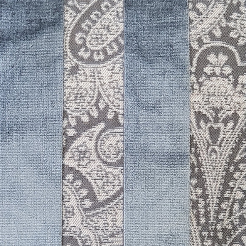 Robert Aluminum Stripe Velvet Pillow 15x22