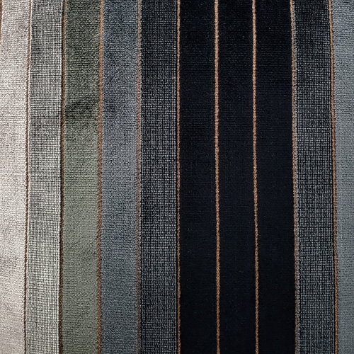 Carbon Stripes Textured Velvet Throw Pillow, 20"x20"