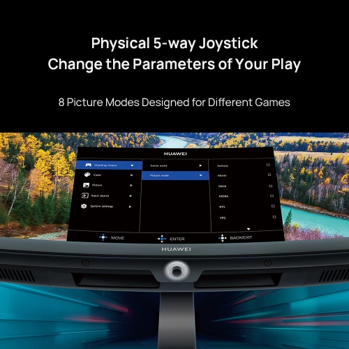 HUAWEI MateView GT 27'' Curved Gaming Monitor, 165Hz, 16:9 QHD 2560 x 1440, 2K, 1500R, Cinema-Level P3 Colour, 4000:1 Contrast Ratio, HDR, TÜV