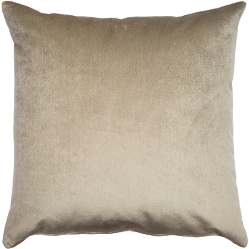 Rochelle Vanilla Paisley Velvet Pillow, 20"x20"