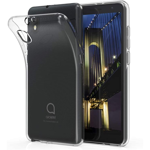 【CSmart】 Ultra Thin Soft TPU Silicone Jelly Bumper Back Cover Case for Alcatel 1B 2020, Clear