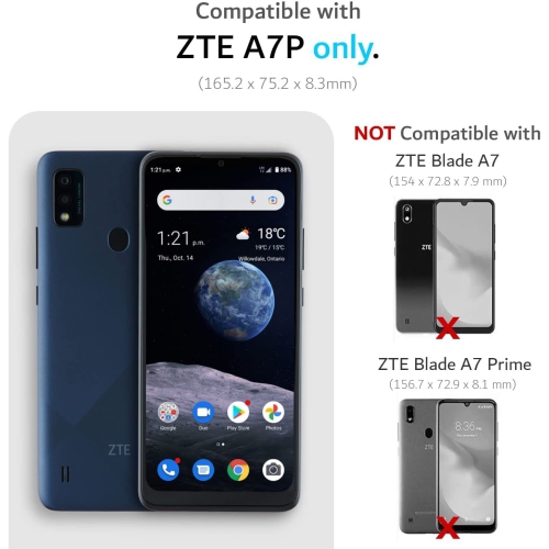 【CSmart】 Étui Coque arrière souple en gelée de silicone TPU mince pour ZTE Blade A7P , Dégager