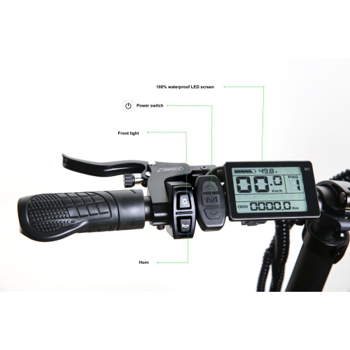 Vélo électrique pliant Victorian Samsung Battery, M2 500 W, 48 V, 10,3 Ah, 20 pi, noir et bleu