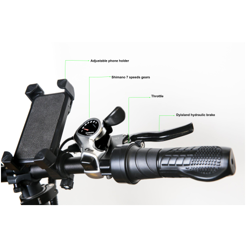 Vélo électrique pliant Victorian Samsung Battery, M2 500 W, 48 V, 10,3 Ah, 20 pi, noir et bleu