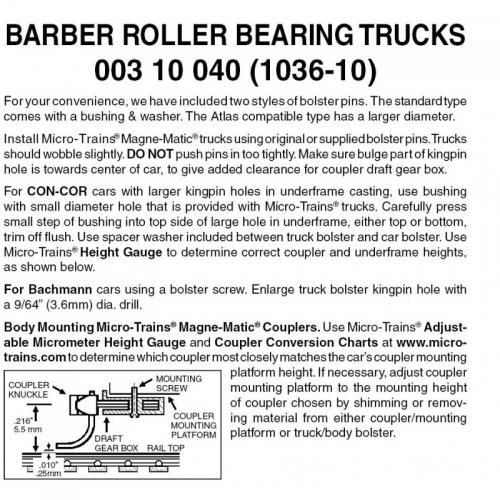 Barber RB Trucks No Cplr 10pr