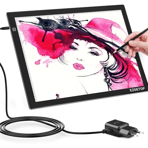 NIERBO  A2 Led Light Tablet Glowing Board for Drawing, Led Light Tablet for Drawing Sketches, Artists, Draw, Animation (A2)