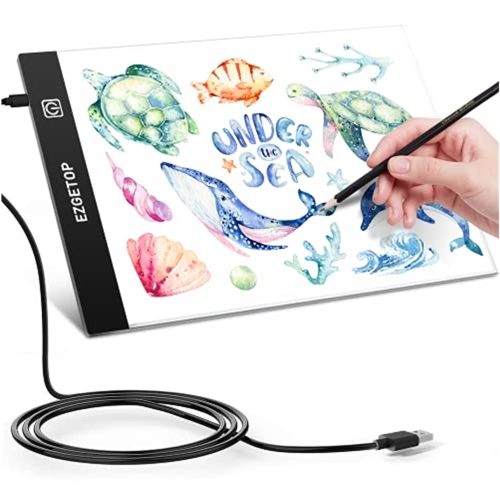 NIERBO  A4 Led Light Tablet Light Board for Drawing, Light Led Light Tablet for Drawing Sketches, Artists, Draw, Animation (A4-Basic)