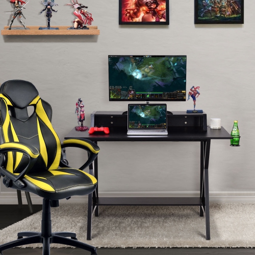 All-in-One Professional Gaming Desk with Cup and Headphone Holder
