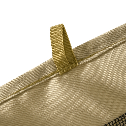 Outsunny Replacement Mosquito Netting for Gazebo 10' x 10' Black Screen Walls for Canopy with Zippers for Parties and Outdoor Activities, Beige