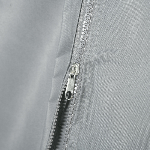 Outsunny Replacement Gazebo Curtains with Zipper, 4-Panel Universal Gazebo Privacy Sidewall for Most 10' x 13' Gazebo Canopy Pavillion, Hooks/C-Rings