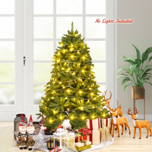 Holiday Fir Artificial Christmas Tree with 600 Branch Tips for Living Room Setup