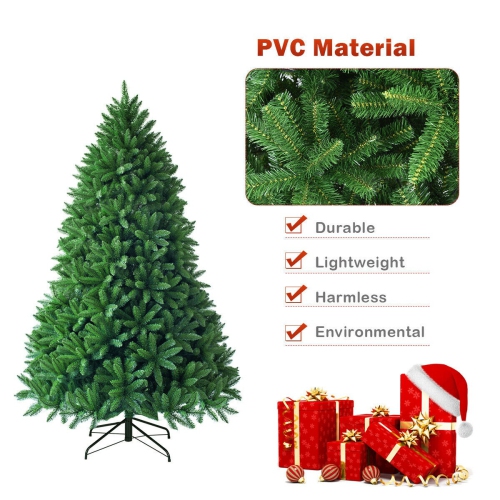 Holiday Fir Artificial Christmas Tree with 600 Branch Tips for Living Room Setup