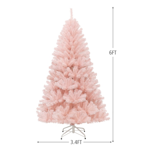 Hinged Artificial Fir Christmas Tree, Full Shape Tree for Indoor Holiday Display