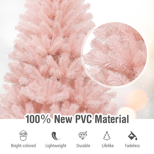 Hinged Artificial Fir Christmas Tree, Full Shape Tree for Indoor Holiday Display