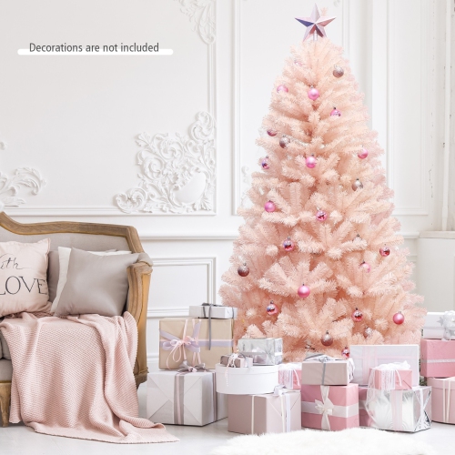 Hinged Artificial Fir Christmas Tree, Full Shape Tree for Indoor Holiday Display