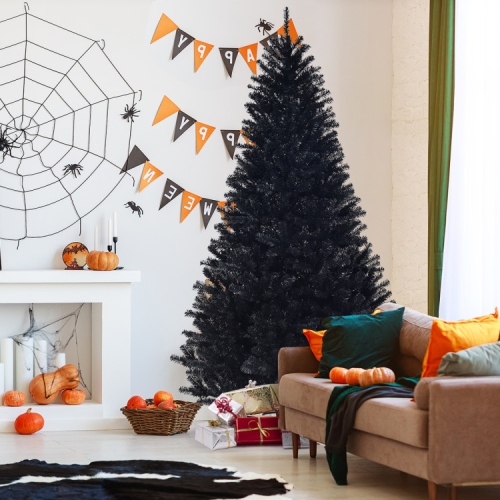 Hinged Halloween Tree for Christmas Use, Artificial Design with Full Branch Look