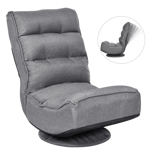 Fauteuil de jeu pliable à 5 positions - Gris