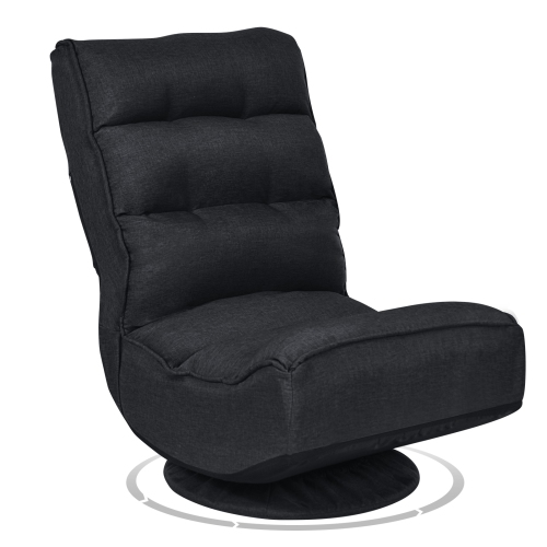 Fauteuil de jeu pliable à 5 positions - Noir