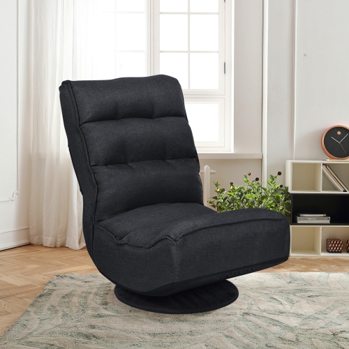 Fauteuil de jeu pliable à 5 positions - Noir