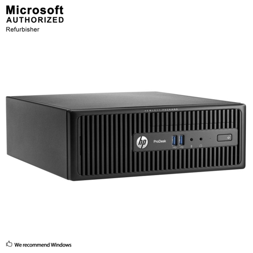 Refurbished (Good) - HP ProDesk 400 G3 Small Form Factor PC, Intel Core  I3-6100 3.7Ghz, 16G DDR4, 256 GB SSD, DVD, DP, 4K Support, Keyboard &  Mouse,