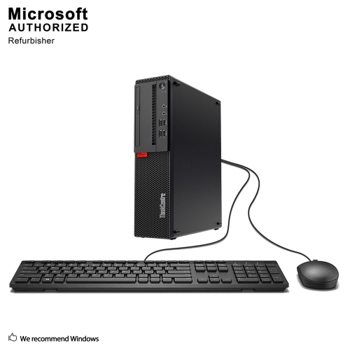 Refurbished - Lenovo ThinkCentre M910S SFF PC, Intel Core I5-6500 3.2Ghz, 8G DDR4, 1 TB HDD, DVD, 4K Support, Keyboard & Mouse, Win 10 Pro 64-bit