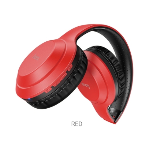 HOCO - W30 - FUN MOVE WIRELESS - HEADPHONES - Over the head - 300 mah - play time= 8h - Red