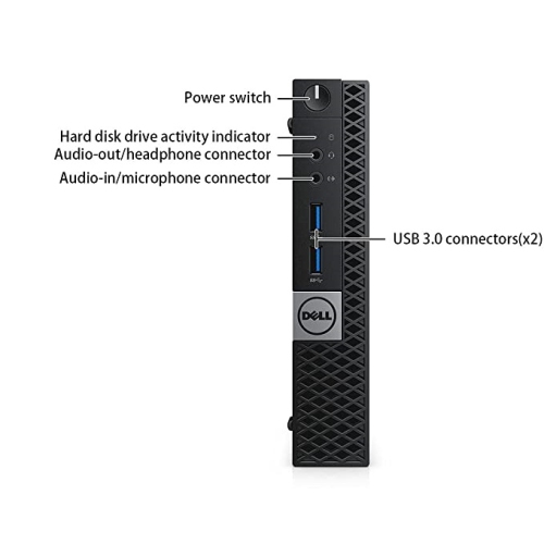 Refurbished - DELL OptiPlex 7040 Micro Desktop Computer Intel Core i5-6500T 2.5GHz 16GB DDR4, 256GB SSD, WIFI, Windows 10 Pro