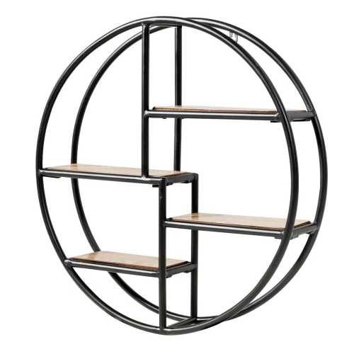 SLICKBLUE  Hanging Storage Shelf Circular Wall-Mounted 4-Tier Rack