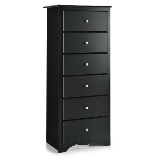 6-drawer chest dresser for clothes storage, perfect for bedroom furniture organization