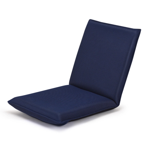 Chaise longue pliante ajustable 6 positions Lazy Man - Bleu marine