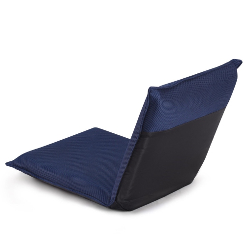 Chaise longue pliante ajustable 6 positions Lazy Man - Bleu marine