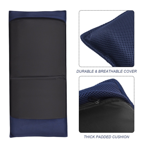 Chaise longue pliante ajustable 6 positions Lazy Man - Bleu marine