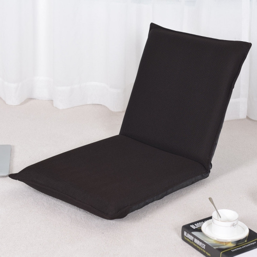 Chaise longue pliante ajustable 6 positions Lazy Man - Café
